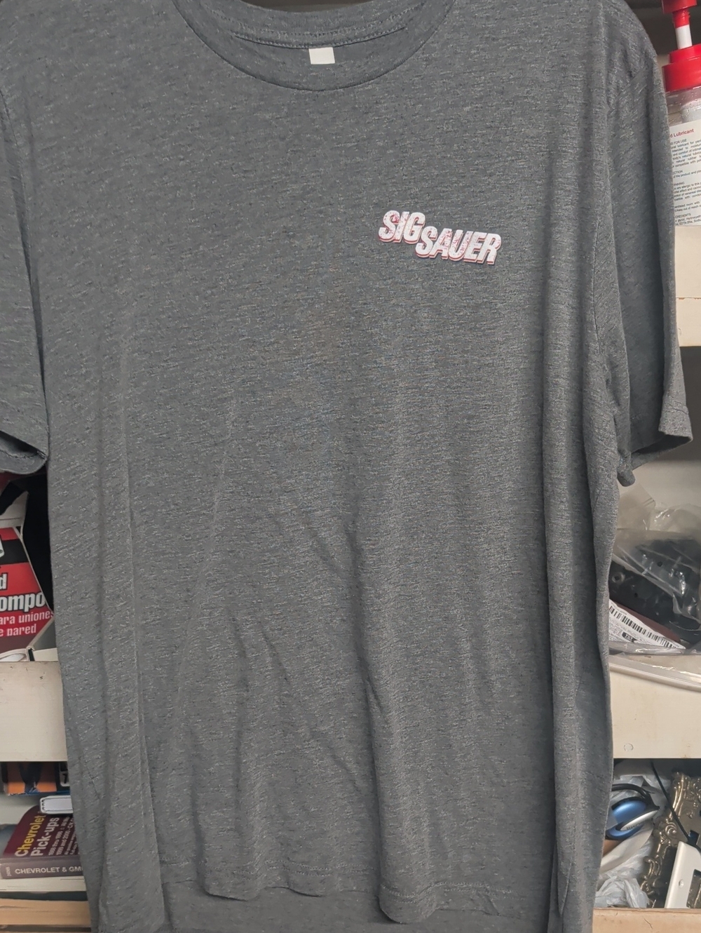 Men's Nine Line Apparel Sig Sauer Logo XL Gray  Short-Sleeve T-Shirt